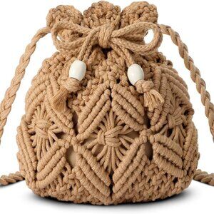 Summer Purse - Woven Crossbody Bags Boho Crossbody Purses for Women Crochet Hand